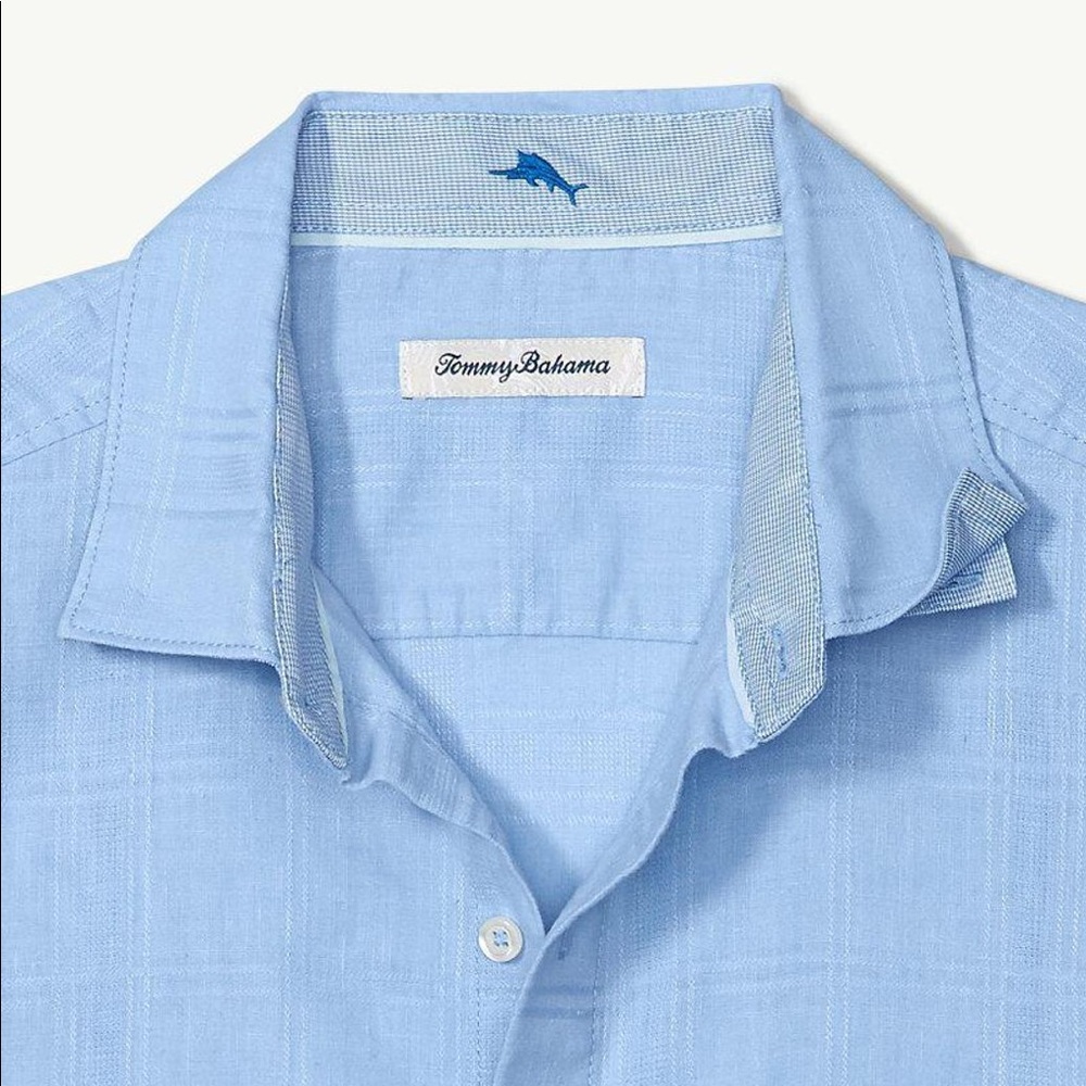 Light blue Tommy Bahama Short Sleeve Button Shirt